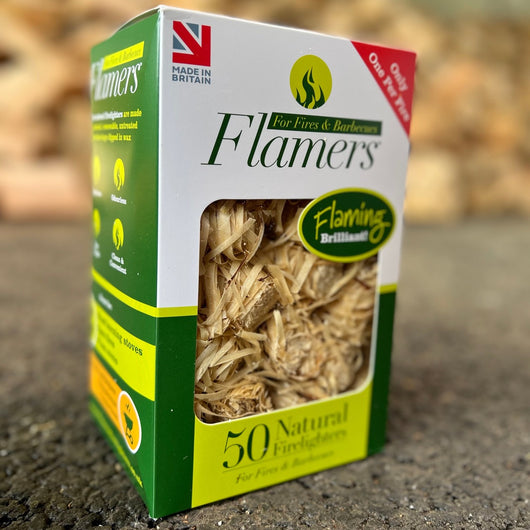 Flamers Natural Firelighters - Box of 50